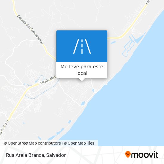 Rua Areia Branca mapa