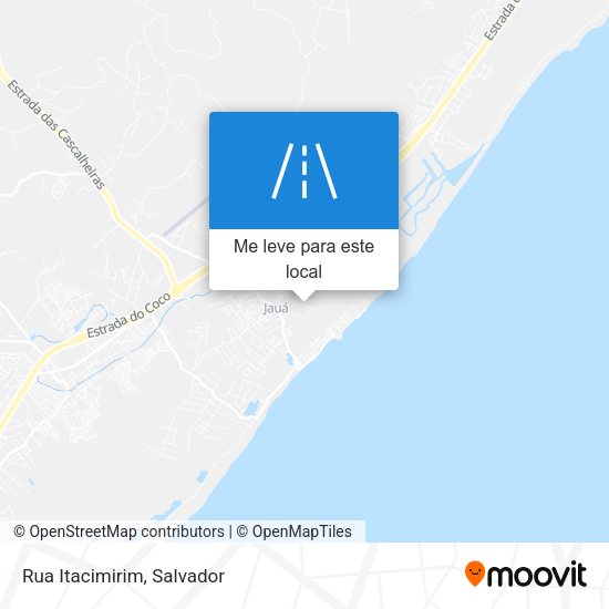 Rua Itacimirim mapa