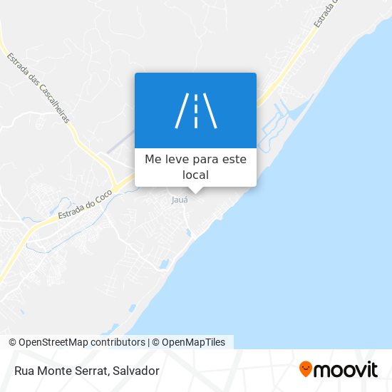 Rua Monte Serrat mapa