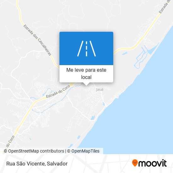 Rua São Vicente mapa