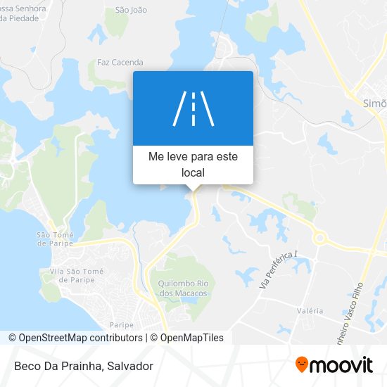 Beco Da Prainha mapa