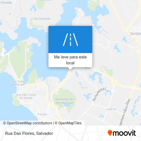 Rua Das Flores mapa