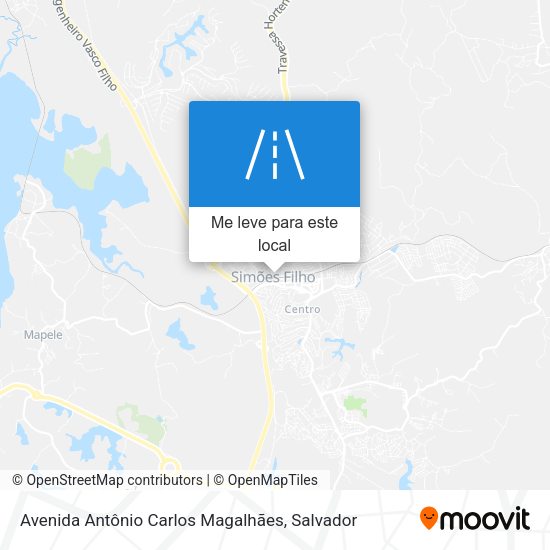 Avenida Antônio Carlos Magalhães mapa