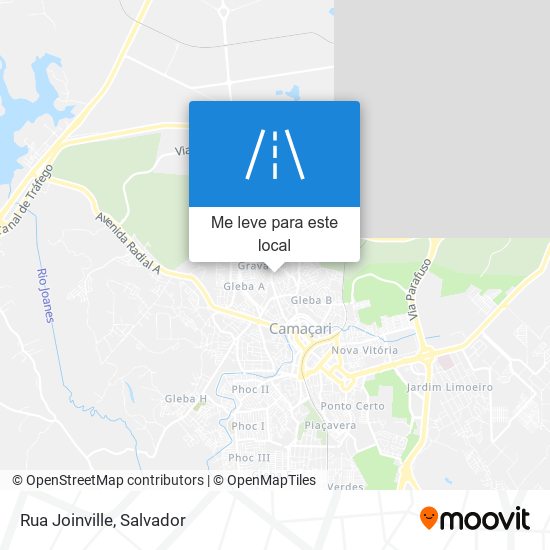 Rua Joinville mapa