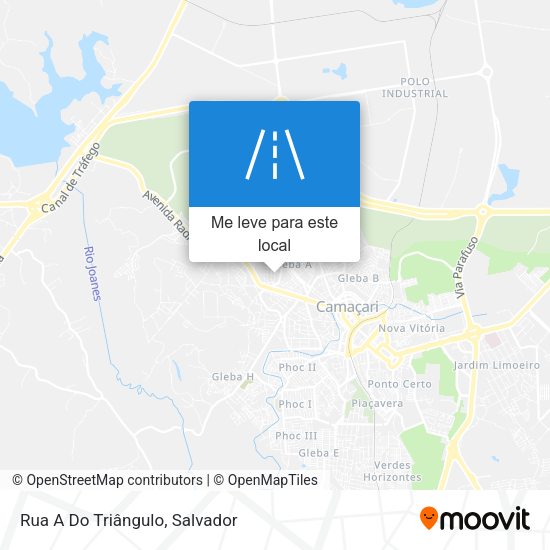 Rua A Do Triângulo mapa