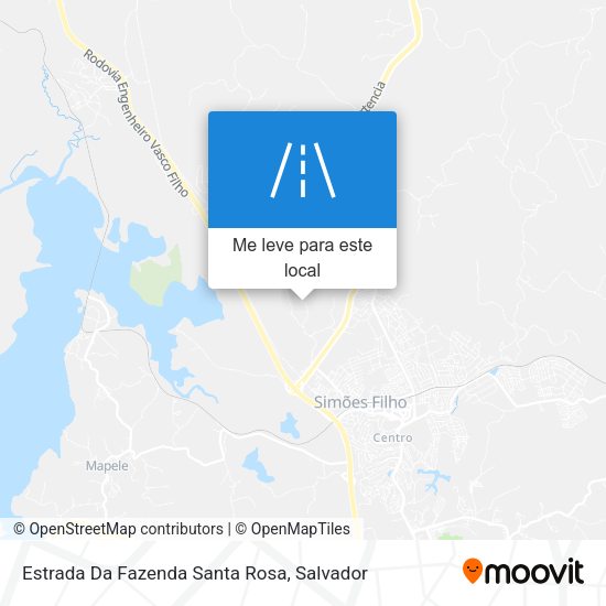 Estrada Da Fazenda Santa Rosa mapa