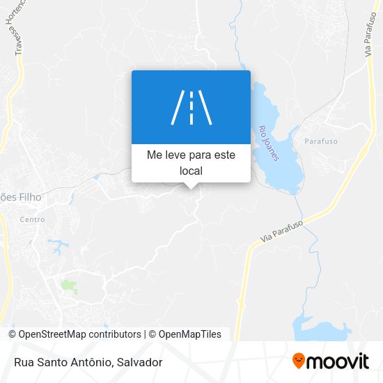 Rua Santo Antônio mapa