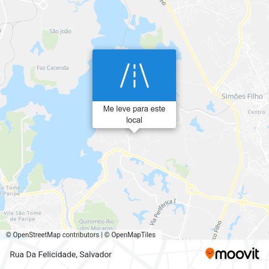 Rua Da Felicidade mapa