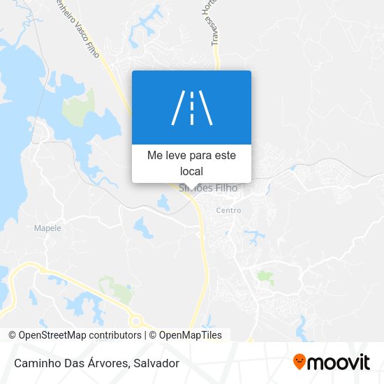 Caminho Das Árvores mapa