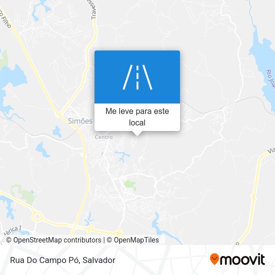 Rua Do Campo Pó mapa