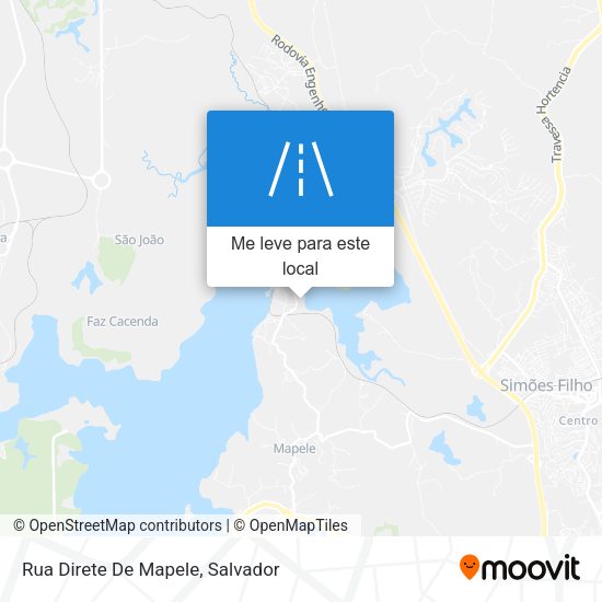 Rua Direte De Mapele mapa