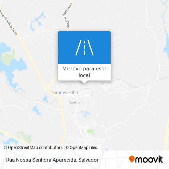 Rua Nossa Senhora Aparecida mapa