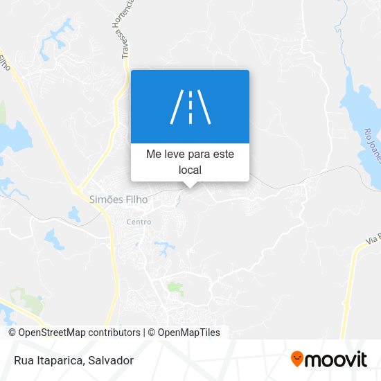 Rua Itaparica mapa
