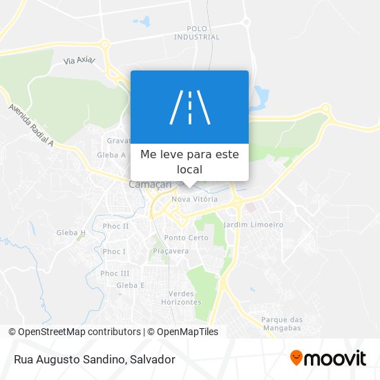 Rua Augusto Sandino mapa