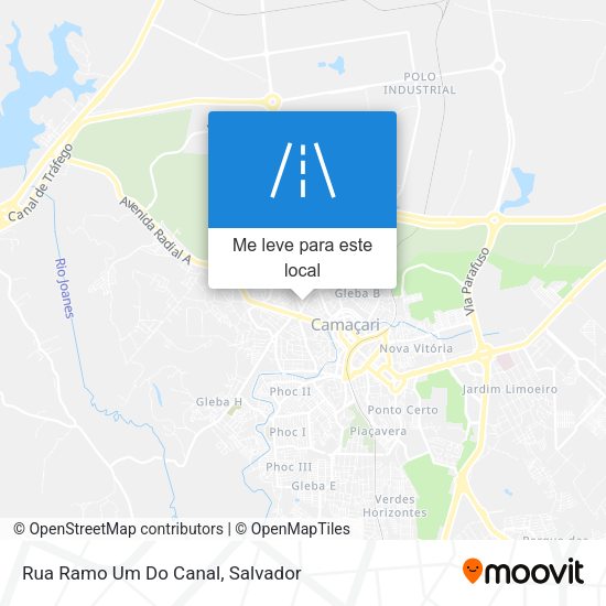 Rua Ramo Um Do Canal mapa