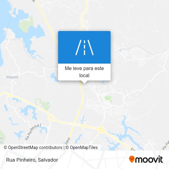 Rua Pinheiro mapa