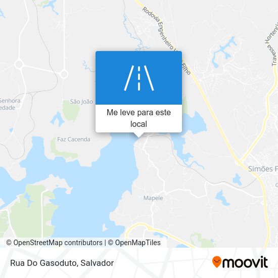 Rua Do Gasoduto mapa