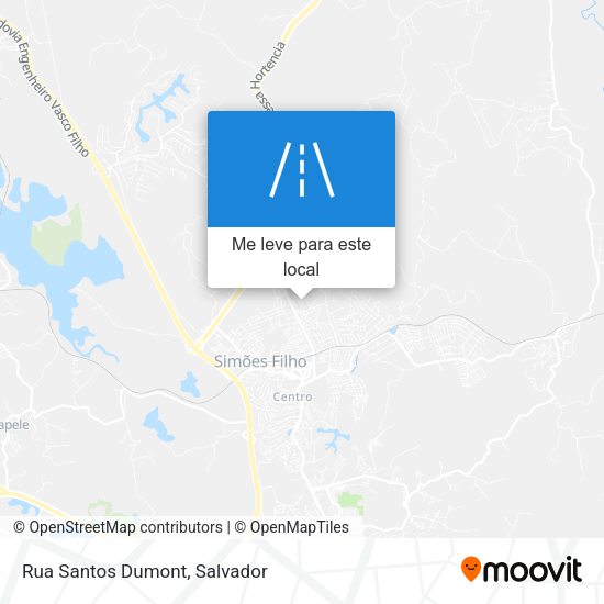 Rua Santos Dumont mapa