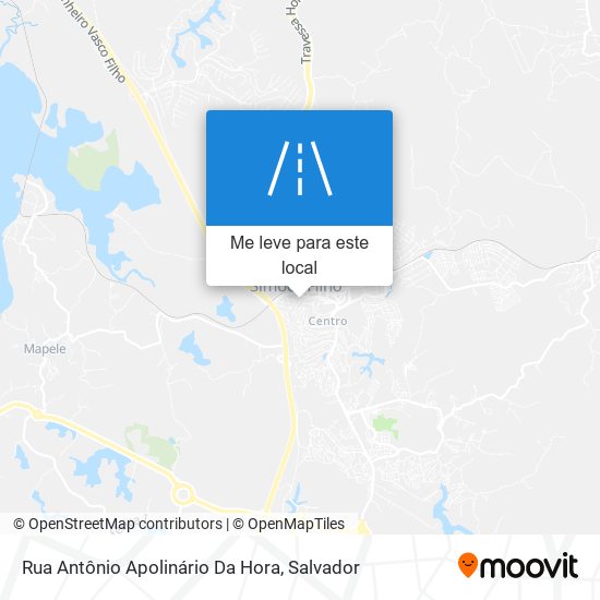 Rua Antônio Apolinário Da Hora mapa