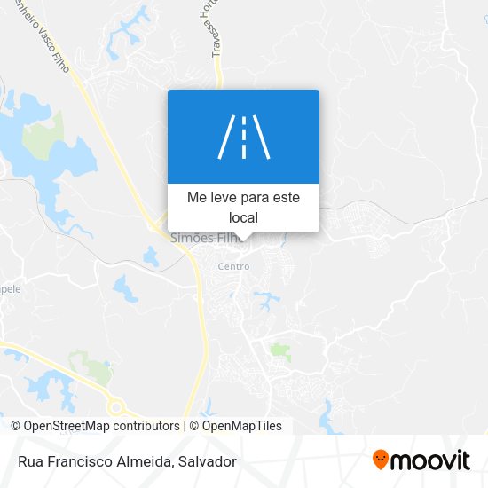 Rua Francisco Almeida mapa
