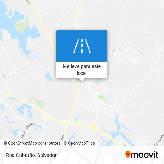 Rua Cubatão mapa