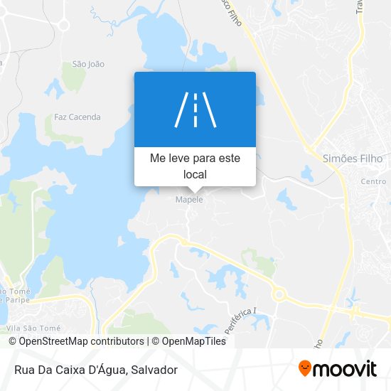 Rua Da Caixa D'Água mapa
