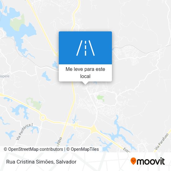 Rua Cristina Simões mapa