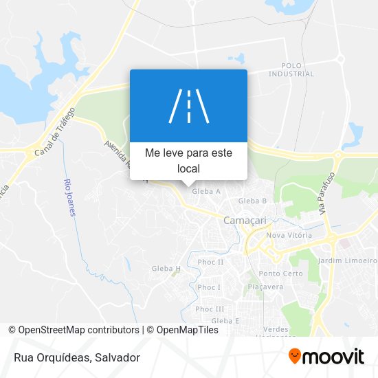 Rua Orquídeas mapa