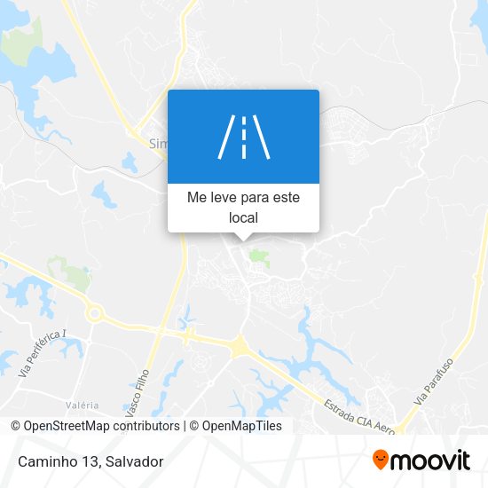 Caminho 13 mapa