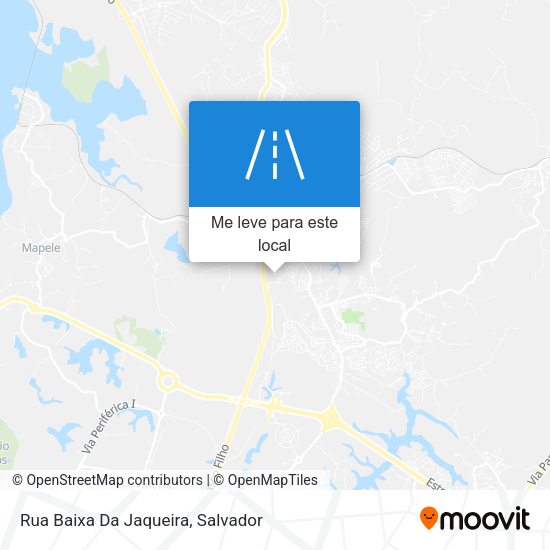 Rua Baixa Da Jaqueira mapa