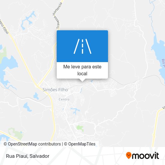Rua Piauí mapa