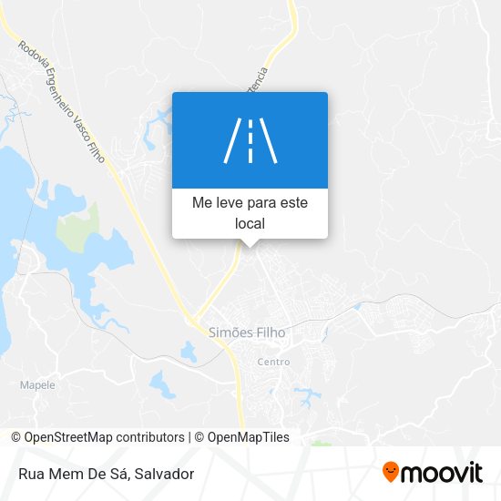 Rua Mem De Sá mapa