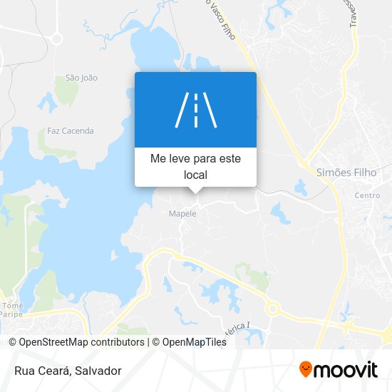 Rua Ceará mapa