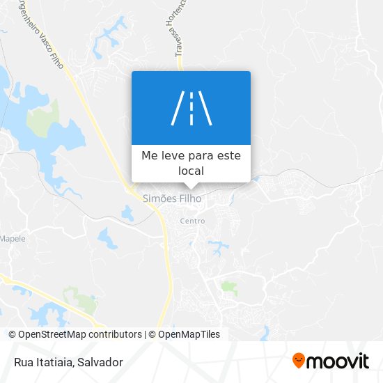 Rua Itatiaia mapa