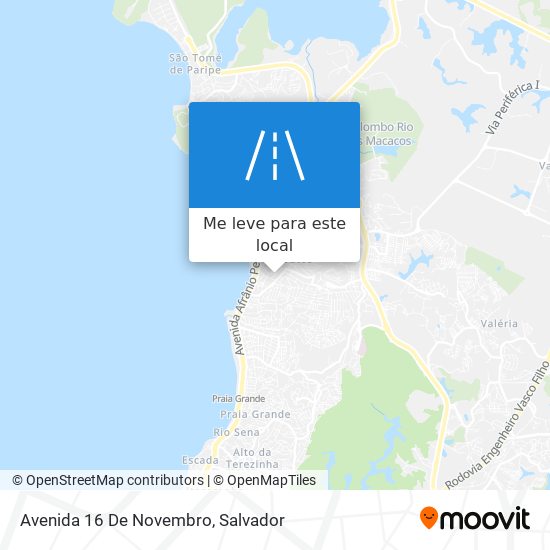 Avenida 16 De Novembro mapa