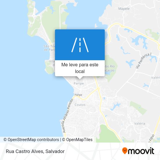 Rua Castro Alves mapa