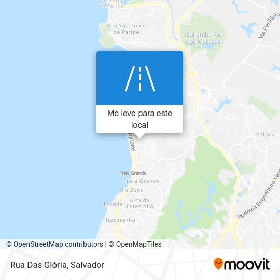 Rua Das Glória mapa