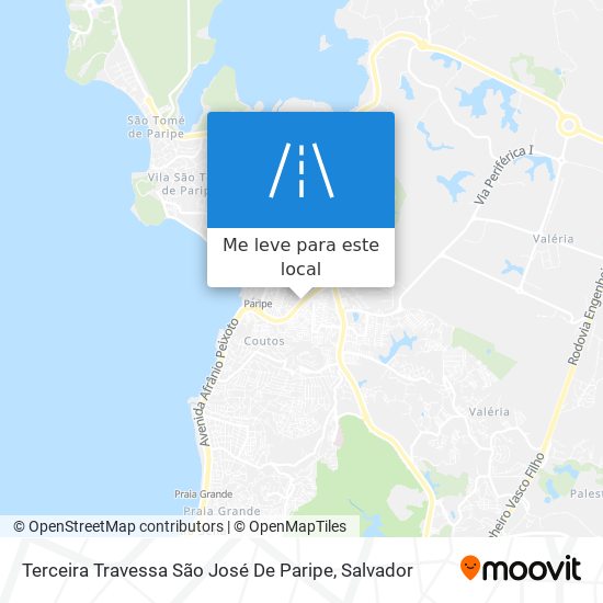 Terceira Travessa São José De Paripe mapa