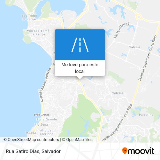 Rua Satiro Dias mapa