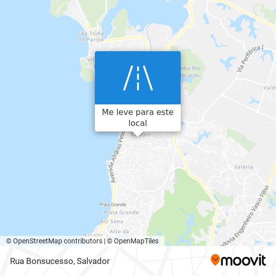 Rua Bonsucesso mapa