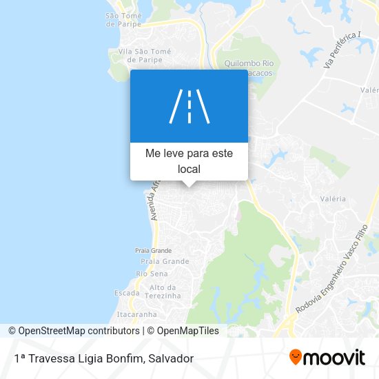 1ª Travessa Ligia Bonfim mapa