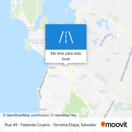 Rua 49 - Fazenda Coutos - Terceira Etapa mapa