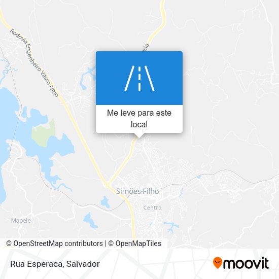 Rua Esperaca mapa