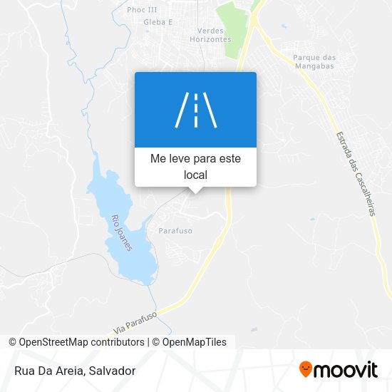 Rua Da Areia mapa