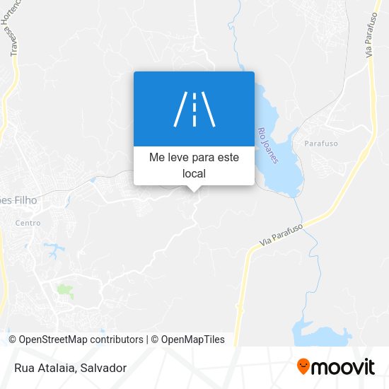 Rua Atalaia mapa