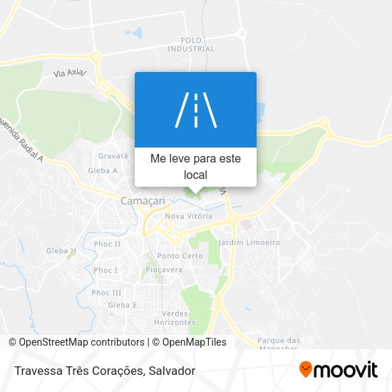 Travessa Três Corações mapa