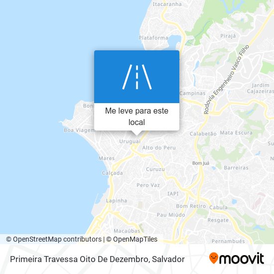 Primeira Travessa Oito De Dezembro mapa