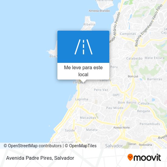 Avenida Padre Pires mapa
