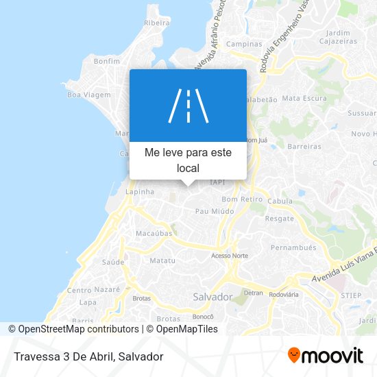 Travessa 3 De Abril mapa