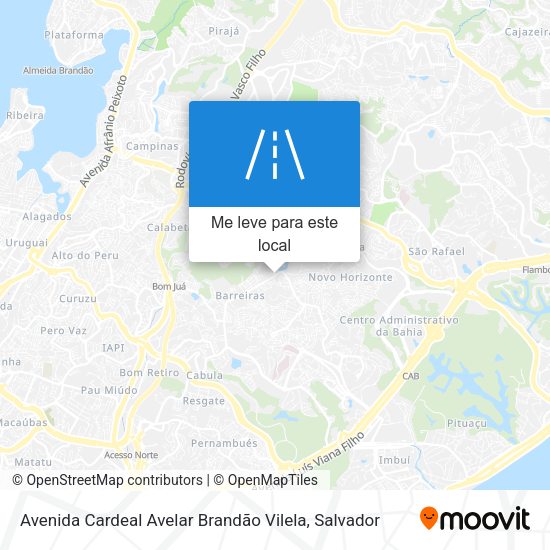 Avenida Cardeal Avelar Brandão Vilela mapa